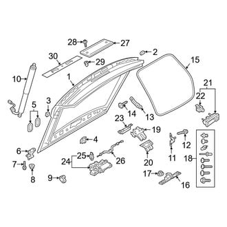 Audi OE - Lift Gate - Gate & Hardware