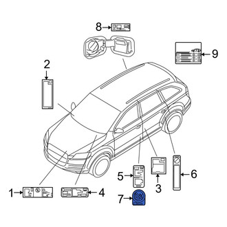 Audi OE - Air Bag Information Label