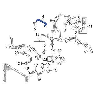 Audi OE - Upper Radiator Coolant Hose