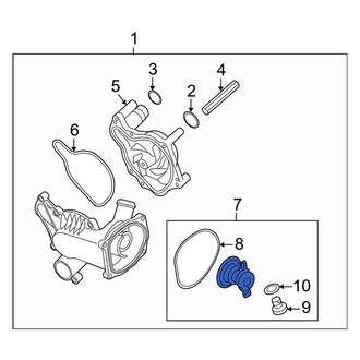 Audi OE - Engine Coolant Thermostat Kit