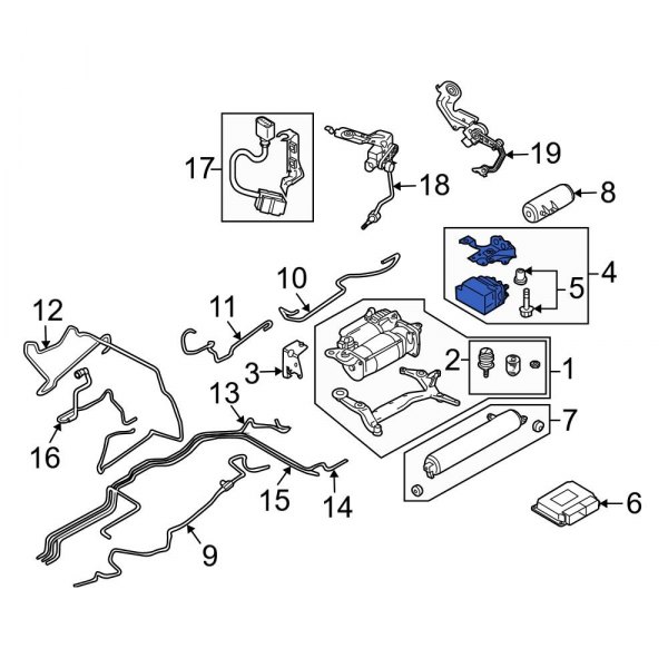 Audi OE 7L0698014C Suspension SelfLeveling Valve