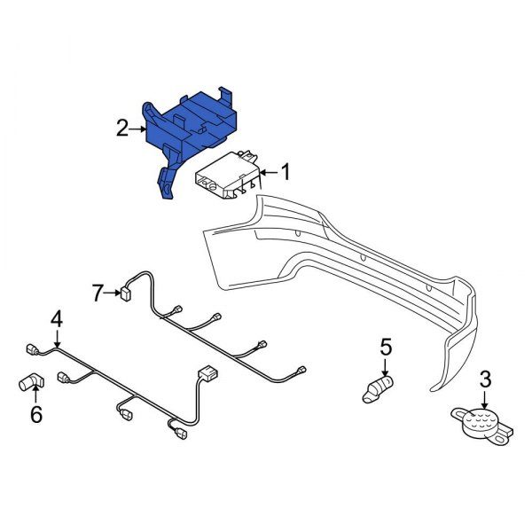 Parking Aid System Control Module Bracket