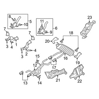 Audi OE - Exhaust System - Exhaust Components (4.2L)