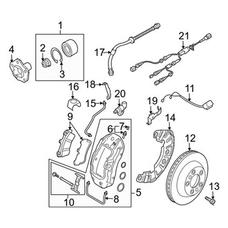 Audi OE - Front Suspension - Brake Components