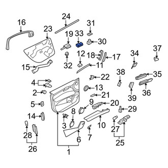 Audi OE - Front Left Door Window Switch