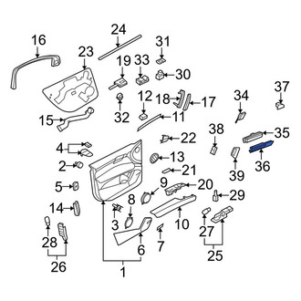 Audi OE - Front Left Door Panel Insert