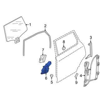 Audi OE - Rear Left Window Motor
