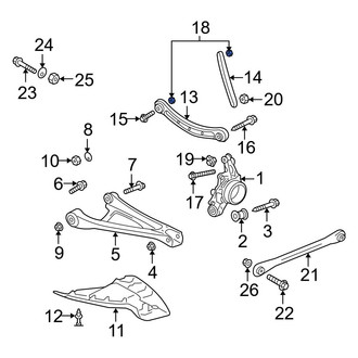 Audi OE - Rear Lower Suspension Control Arm Nut