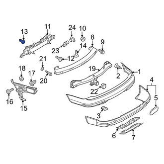 Audi OE - Bumper Impact Absorber Nut
