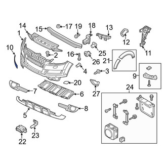 Audi OE - Front Left Bumper Trim