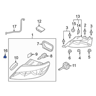 Audi OE - Front Headlight Bulb Cap