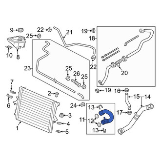 Audi OE - Upper Radiator Coolant Hose