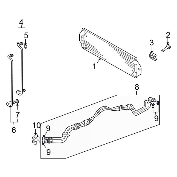 Automatic Transmission Oil Cooler O-Ring