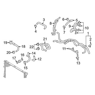 Audi OE - Cooling - Hoses & Lines (With Rear A/C), (Base / Premium 3.6L)
