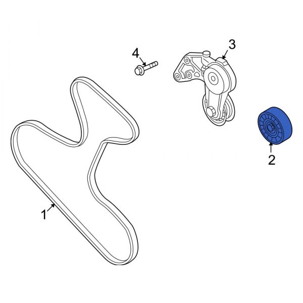 Accessory Drive Belt Idler Pulley