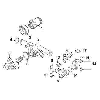 Audi OE - Cooling - Water Pump (Main), (3.6L)