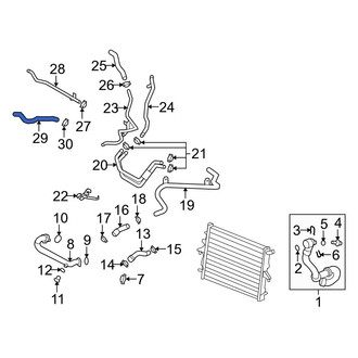 Audi OE - Engine Coolant Overflow Hose