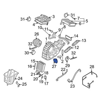 Audi OE - Rear HVAC Temperature Control Panel