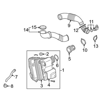 Audi OE - Engine / Transaxle - Air Intake (TDI Premium / TDI Premium Plus / TDI Prestige)