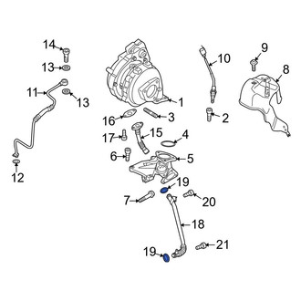 Audi OE - Turbocharger Oil Line O-Ring