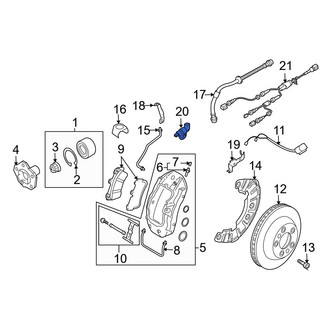 Audi OE - Front Right ABS Wheel Speed Sensor