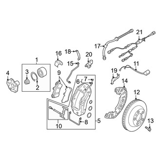 Audi OE - Front Suspension - Brake Components