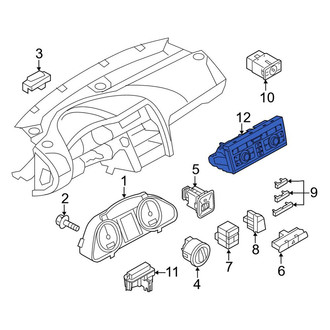 Audi OE - Rear HVAC Temperature Control Panel