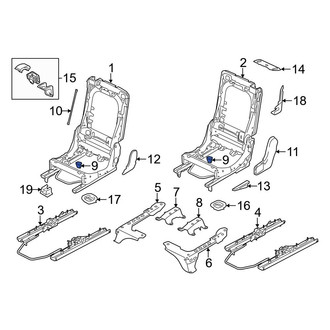 Audi OE - Center Front Seat Frame Grommet