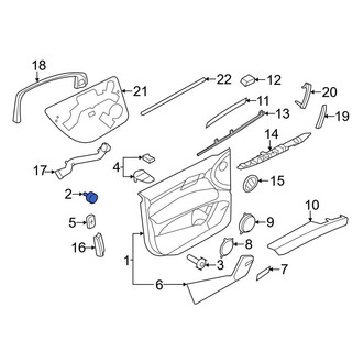 Audi OE - Front Door Interior Trim Panel Retainer