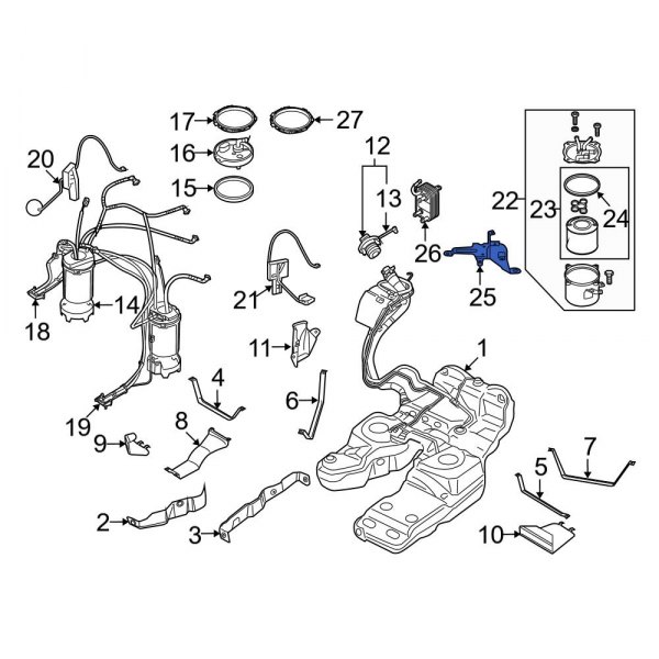 Fuel Filter Bracket