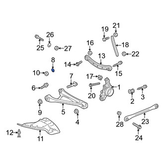 Audi OE - Front Alignment Camber Adjusting Eccentric