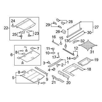 Audi OE - Rear Body & Floor - Interior Trim