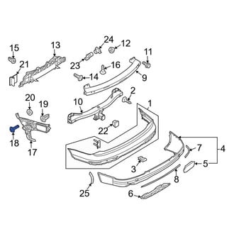 Audi OE - Bumper Cover Bolt