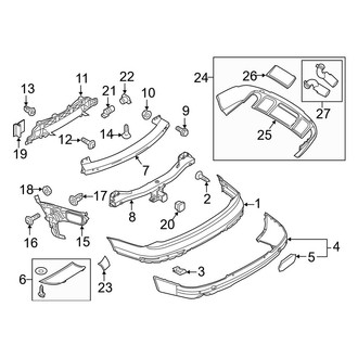 Audi OE - Rear Bumper - Bumper & Components (With Off-Road Package)