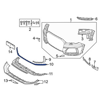 Audi OE - Front Left Bumper Trim