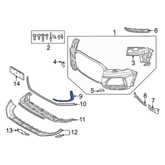 Audi OE - Front Left Bumper Trim