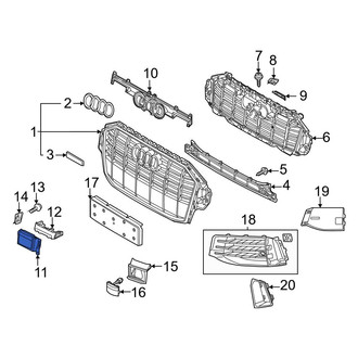 Audi OE - Front Center Grille Molding