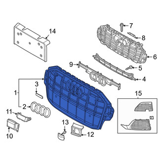 Audi OE - Front Upper Grille
