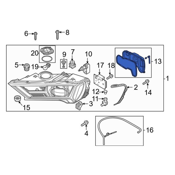 Headlight Bulb Cap