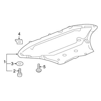 Audi OE - Radiator Support - Splash Shields