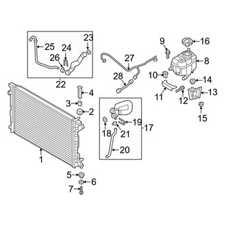 Audi OE - Cooling - Radiator & Components (Main), (3.0L)
