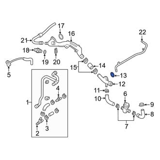 Audi OE - Engine Coolant Pipe O-Ring
