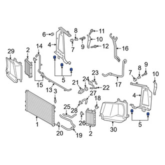 Audi OE - Radiator Insulator