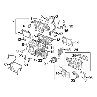 Audi OE - Air Conditioner & Heater - Front Evaporator