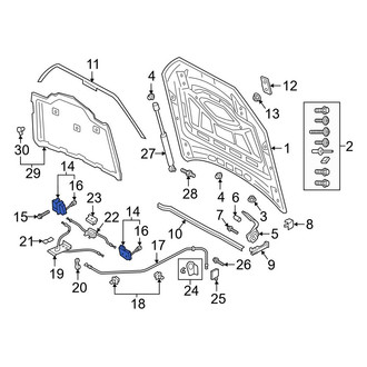 Audi OE - Front Hood Latch