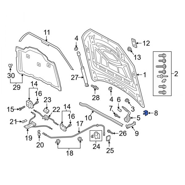 Hood Hinge Cover