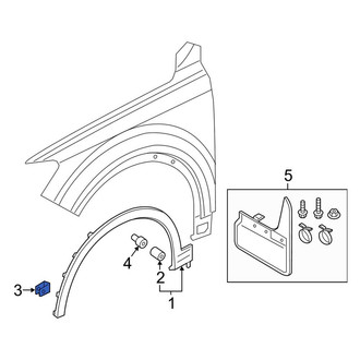 Audi OE - Door Molding Clip