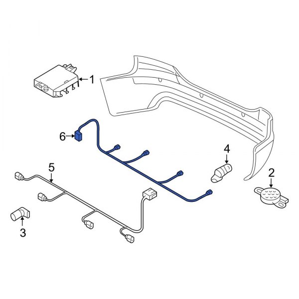 Parking Aid System Wiring Harness