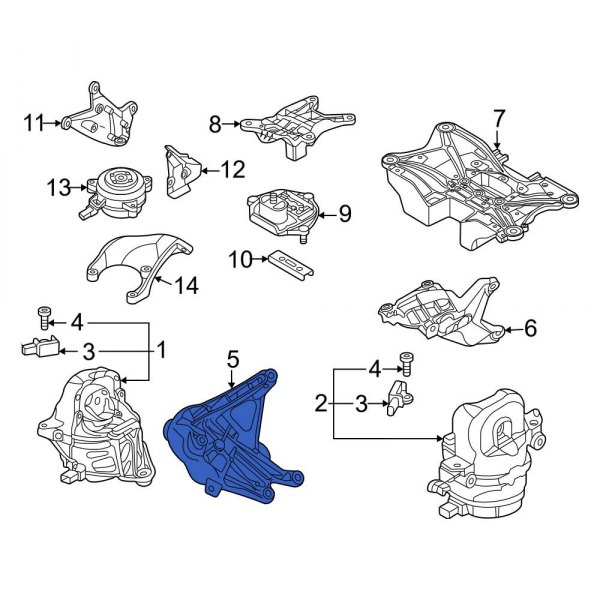 Engine Mount Support Bracket