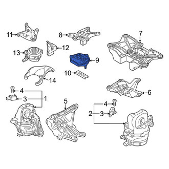 Audi OE - Automatic Transmission Mount Bracket